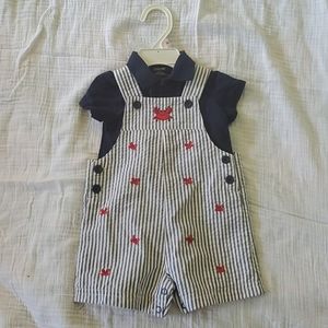 Little Me Crab Romper Set